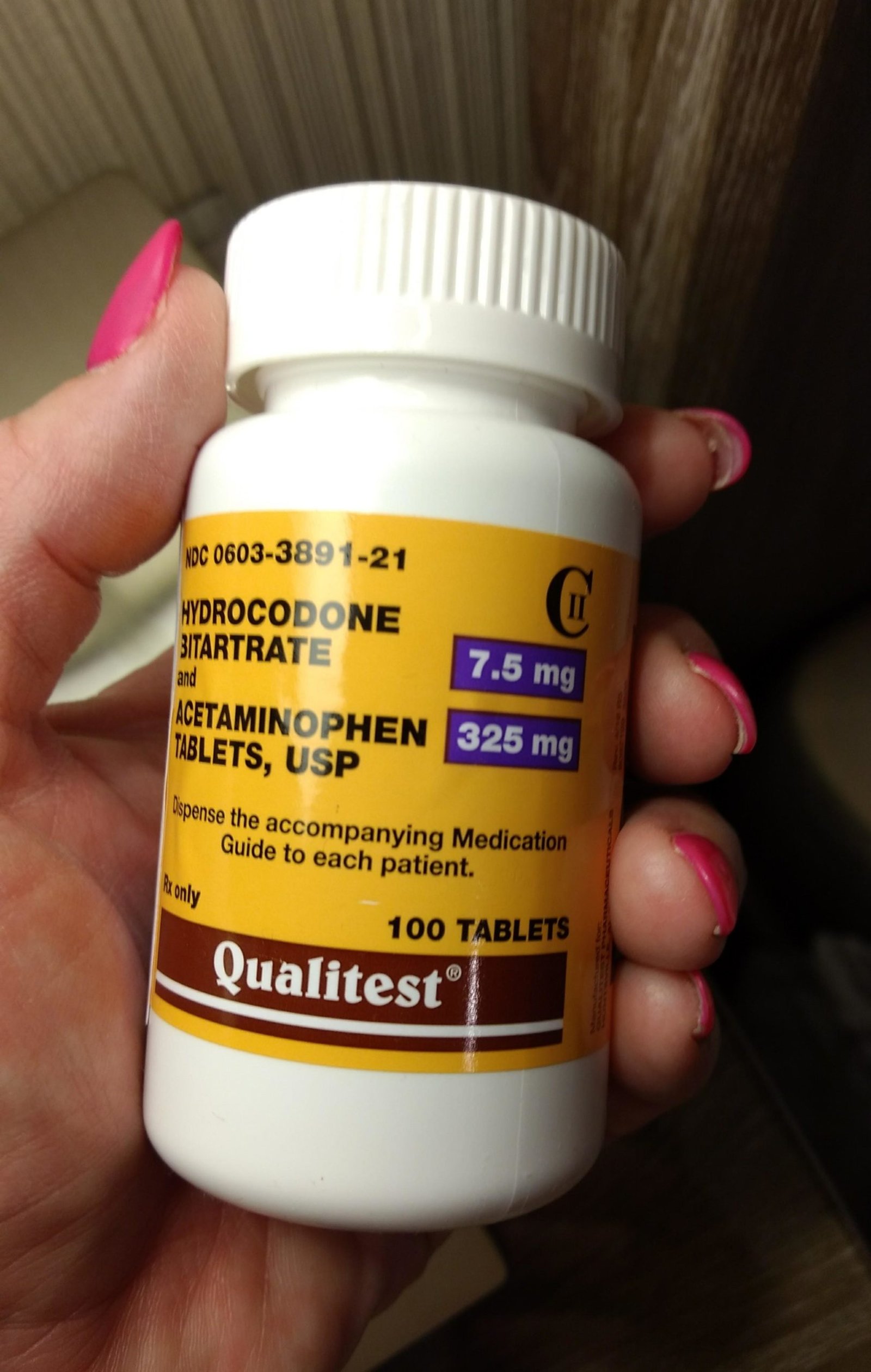 HYDROCODONE 7.5 MG
