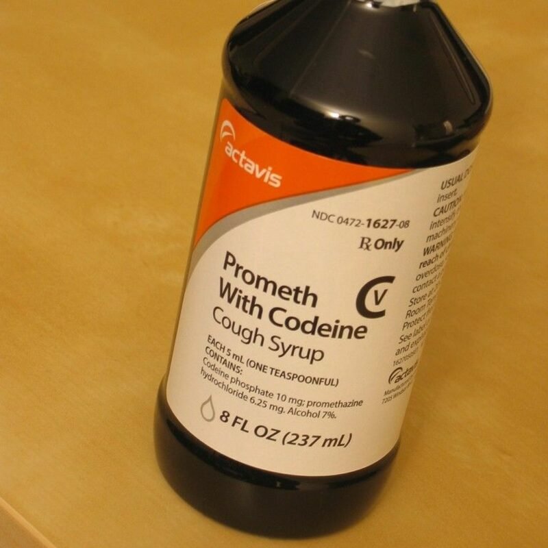 Actavis Promethazine Codeine cough syrup bottle with fast delivery in San Diego